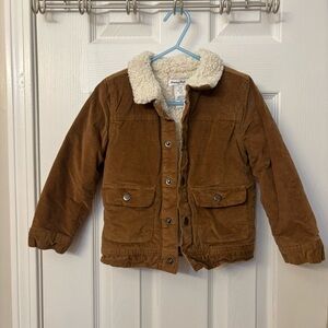 Tommy Bahama Tan Sherpa-Lined Kids Jean Jacket